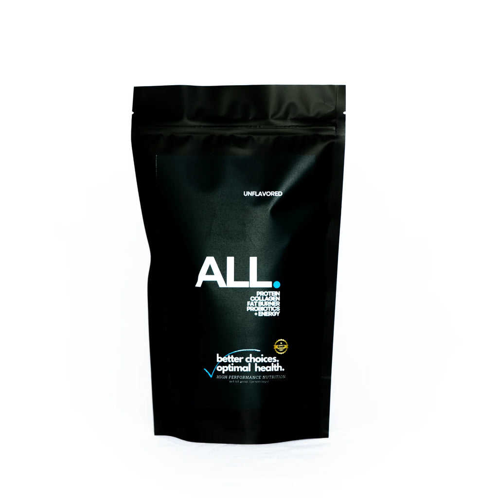 ALL:  collagen, MCTs, protein isolates, digestive enzymes, prebiotic fiber, and probiotics