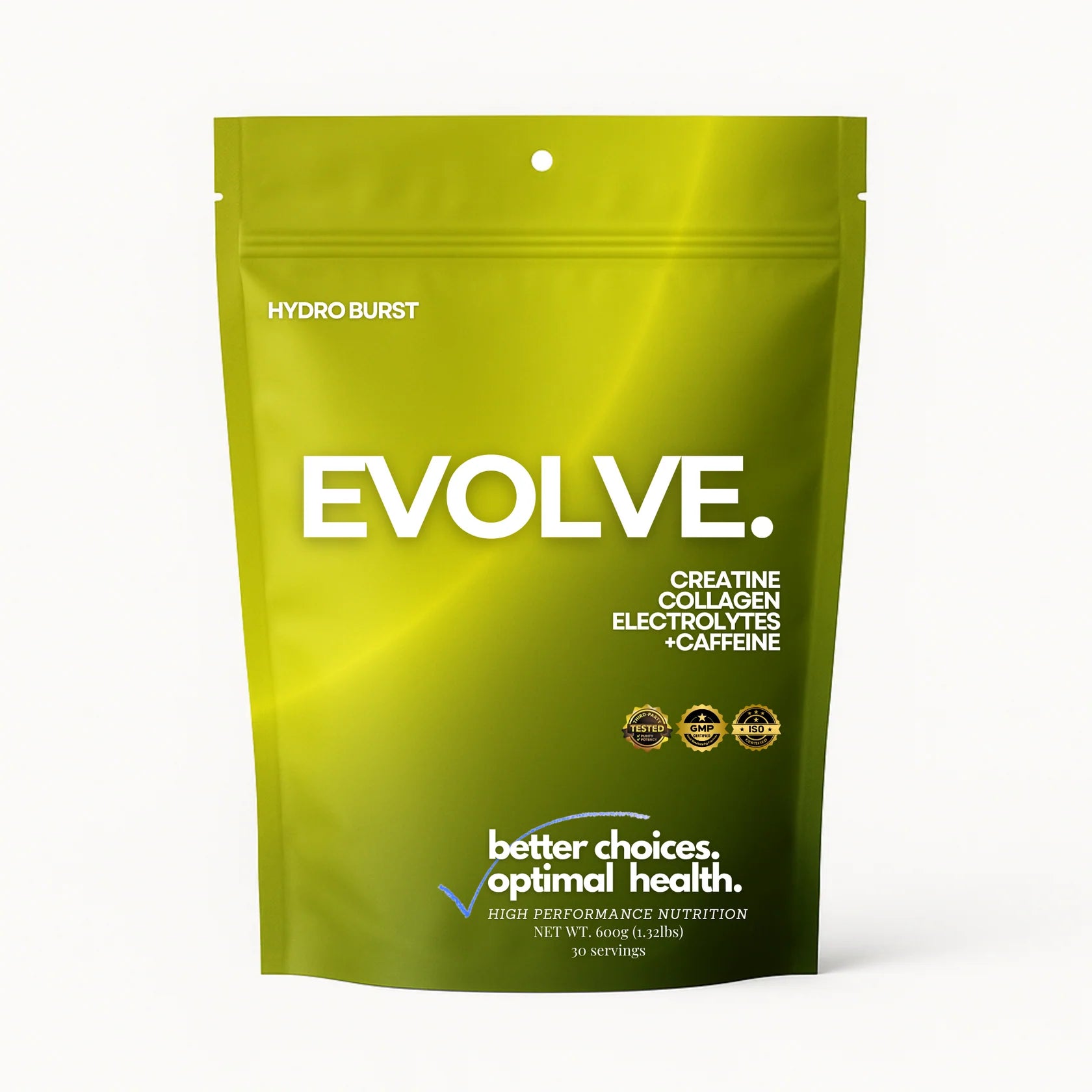 EVOLVE: Creatine, Caffeine, Collagen, Electrolytes